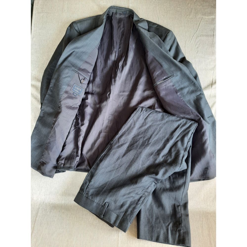 J. Crew Thompson Slim Men 42R 26WX30L Blazer Sports Coat Dress Pants Wool Viscos